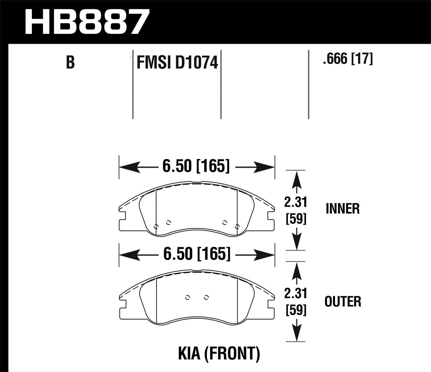 HPS 5.0 Disc Brake Pad