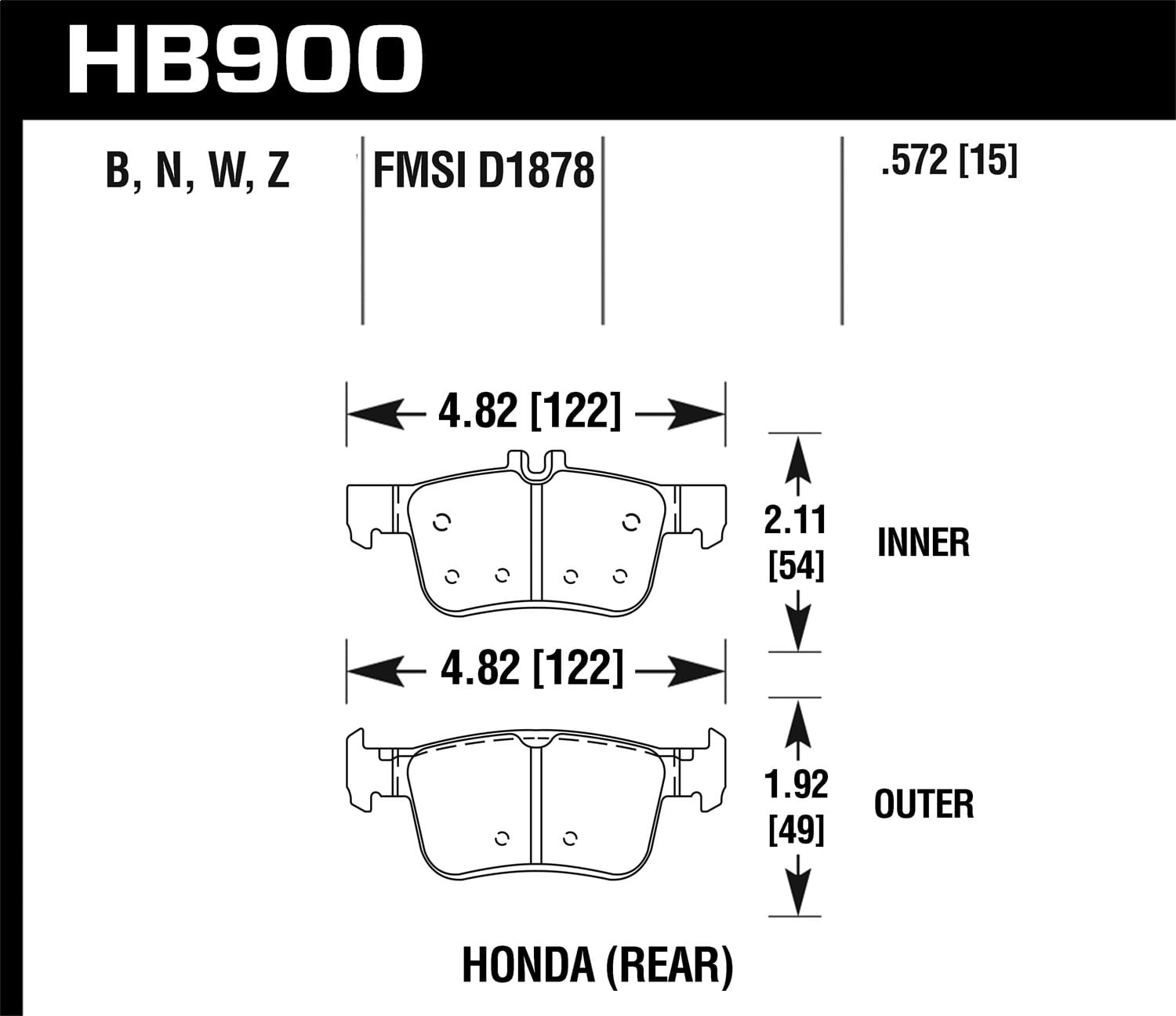 HPS 5.0 Disc Brake Pad