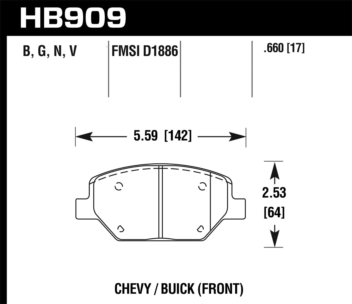 HPS Disc Brake Pad