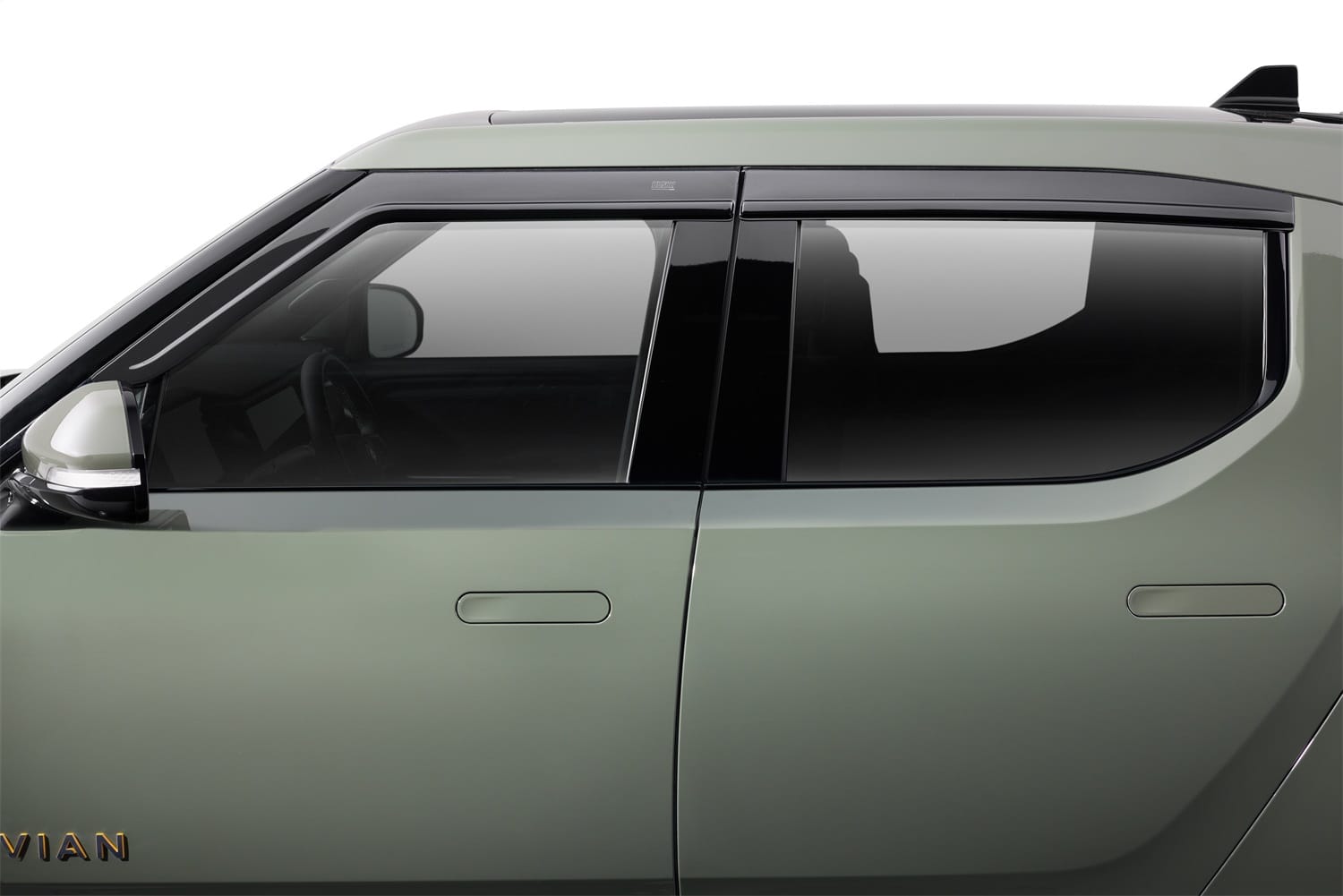 Low Profile Ventvisor Deflector; Smoke; Outside Mount; 4 pc.